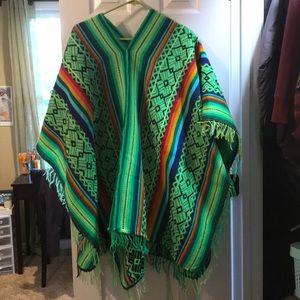 Peruvian hand woven poncho